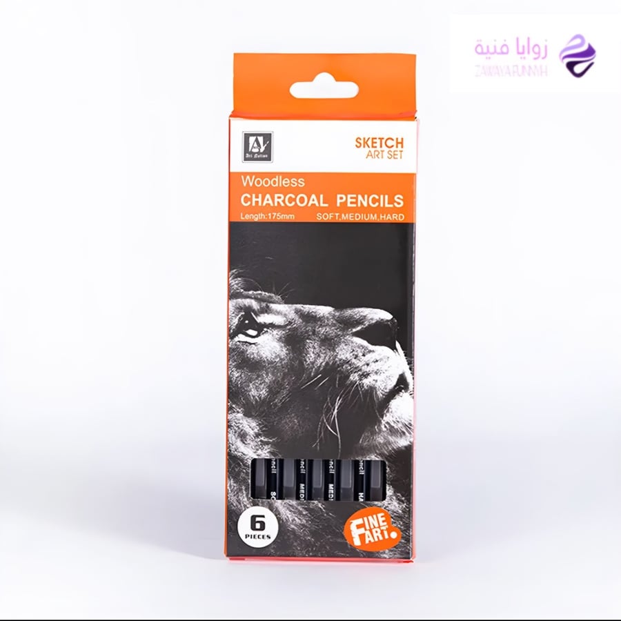 Charcoal pencils 6 degrees
