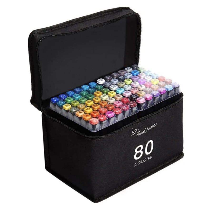 80-piece marker colors
