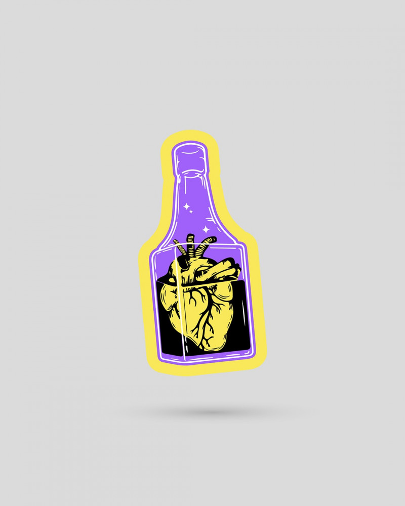 استكر | Heart bottle