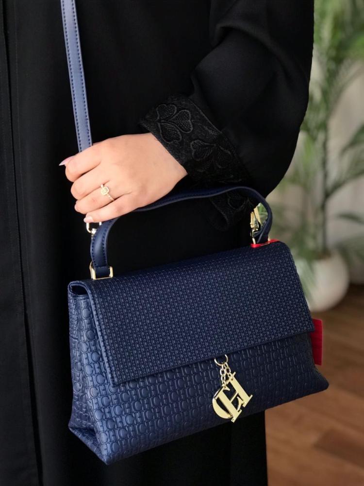 Ch C bag navy blue
