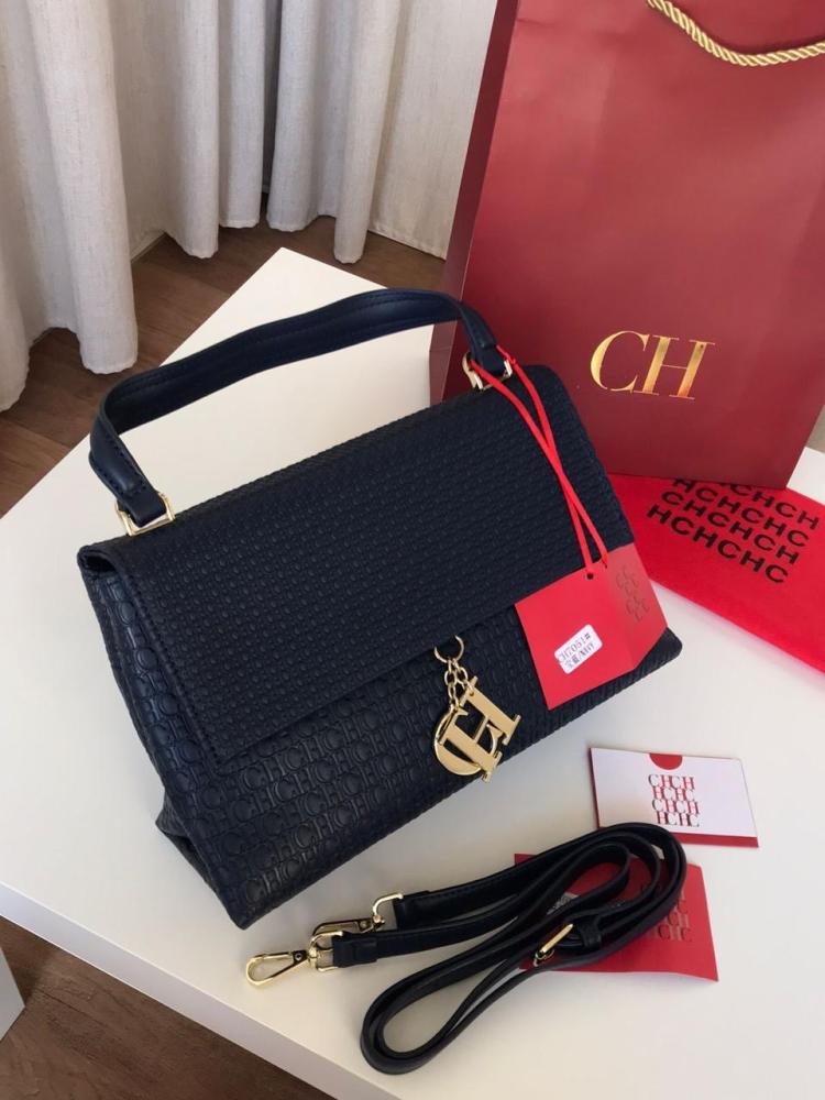 Ch C bag navy blue