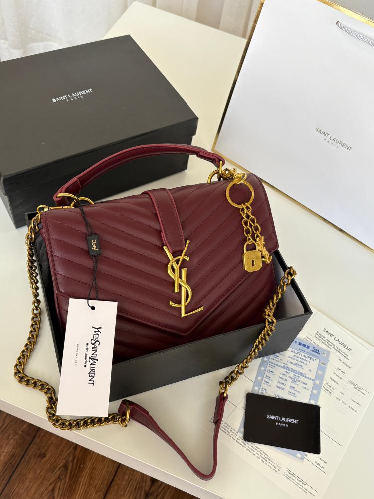 Saint Laurent bag maroon
