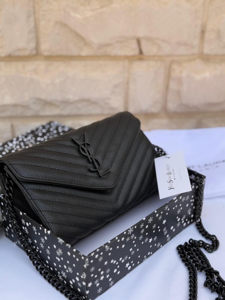 حقيبة سان لوران اسود مستر كوالتي