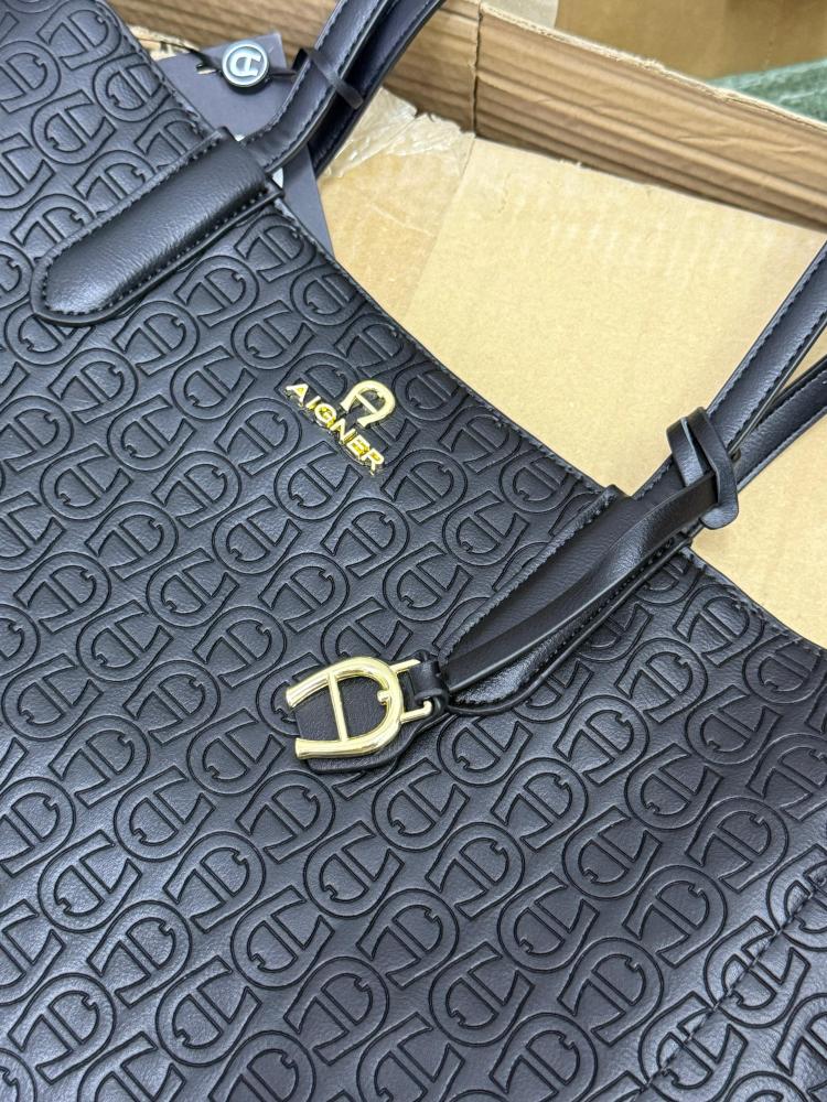 حقيبة اجنر AIGNER  اسود كبير