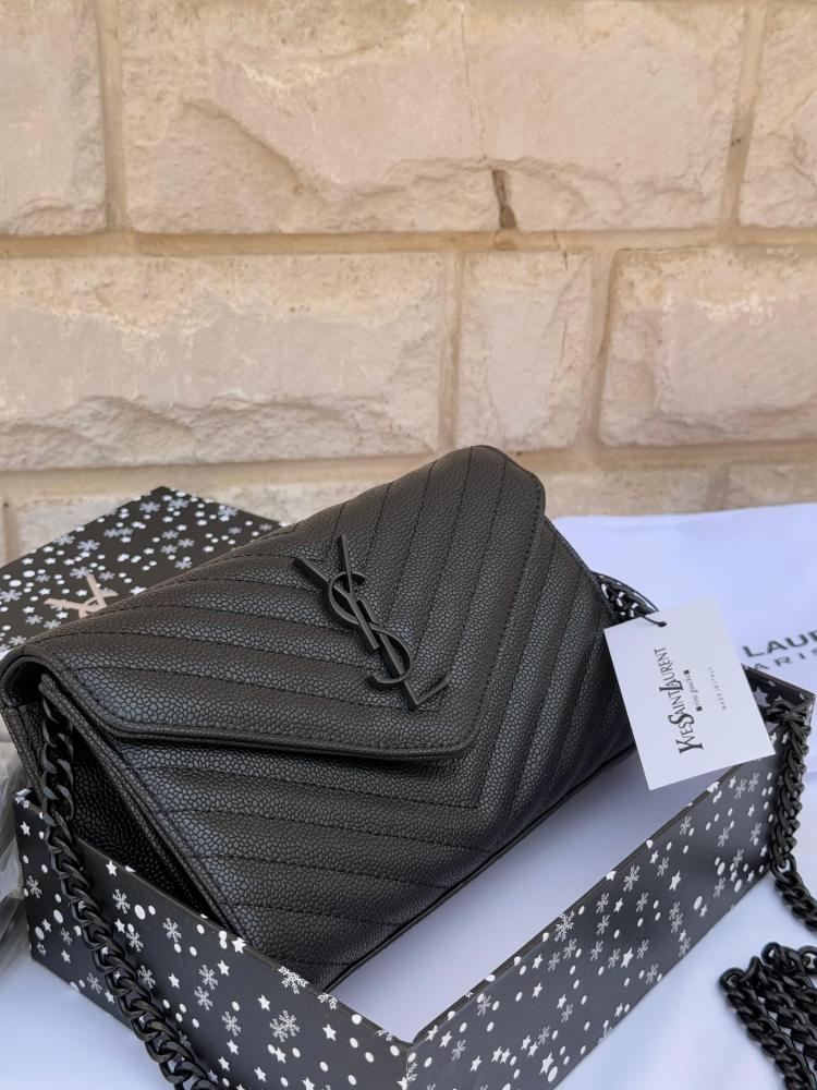 حقيبة سان لوران اسود مستر كوالتي