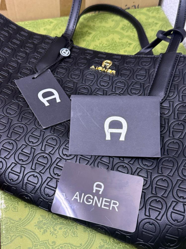 حقيبة اجنر AIGNER  اسود كبير