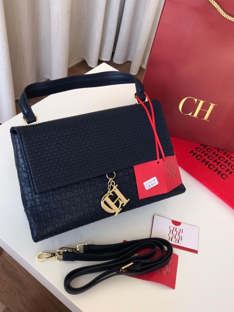 Ch C bag navy blue
