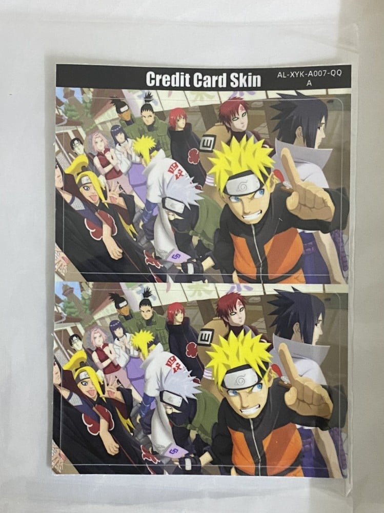 استيكر بطاقة بنك انمي - Naruto