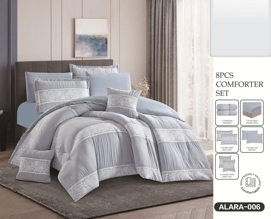 Jewel summer 2 persons bedspread 8 pieces