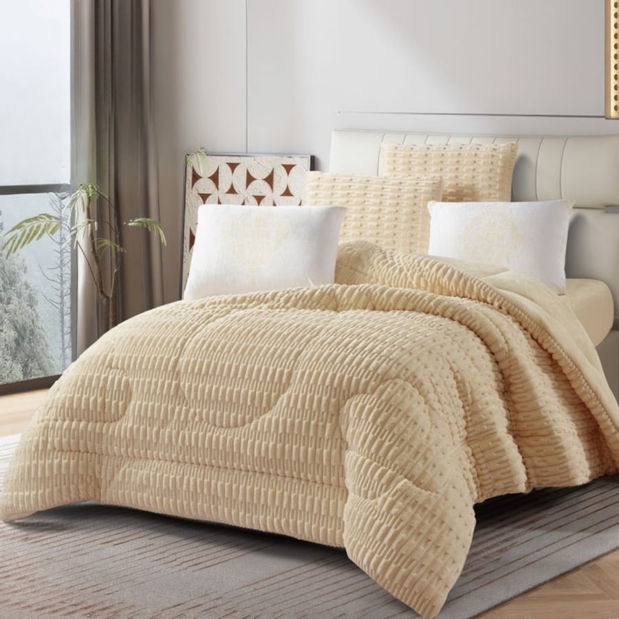 Winter four-piece satin bedspread
