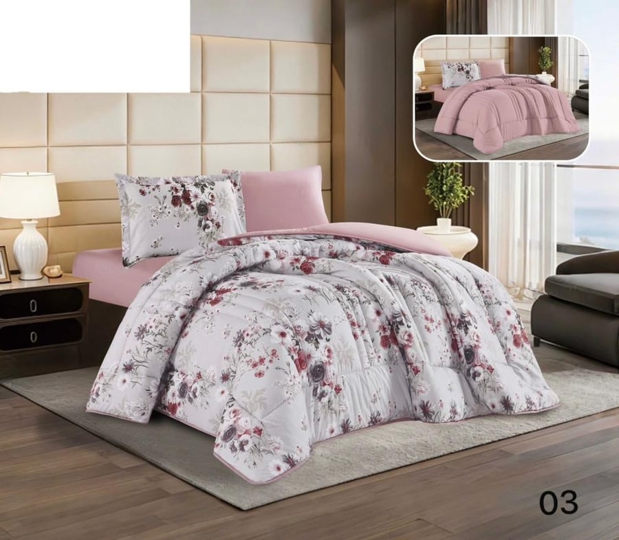 Hoodie bed cover for two people, summer, 6 pieces