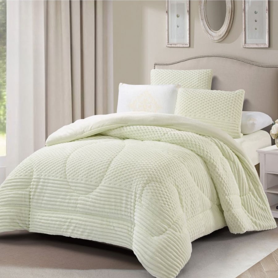 Winter four-piece satin bedspread