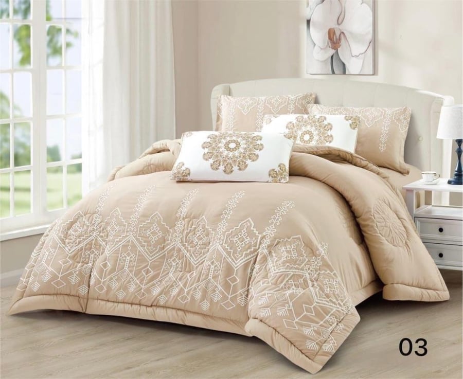 Loden summer bedspread for two, 6 pieces