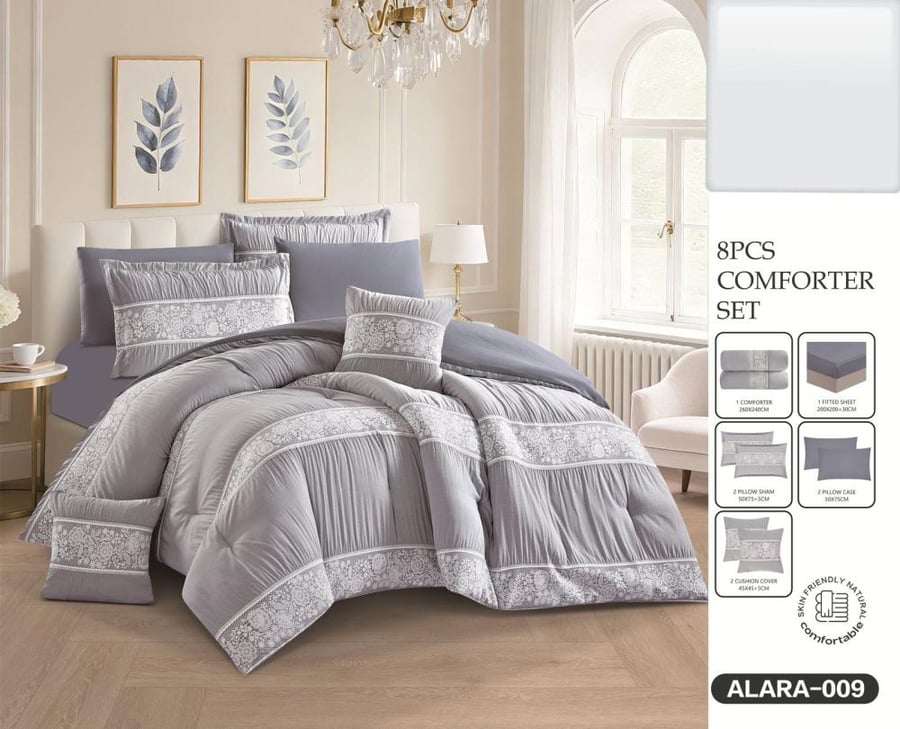 Jewel summer 2 persons bedspread 8 pieces