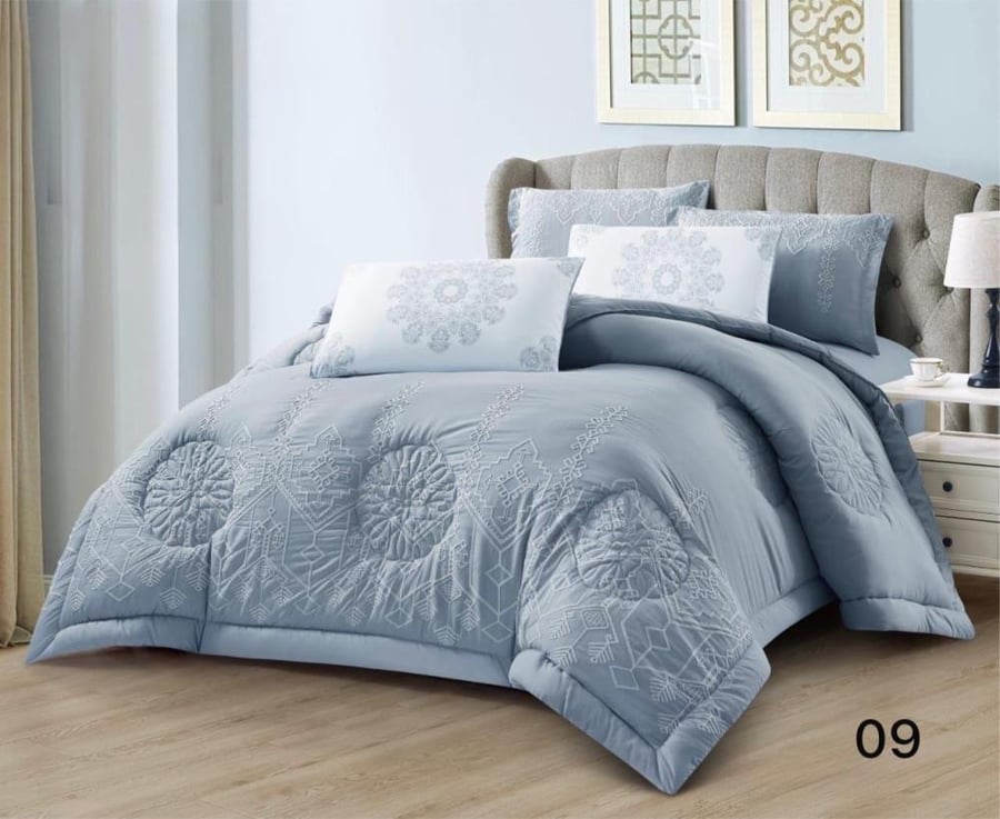 Loden summer bedspread for two, 6 pieces