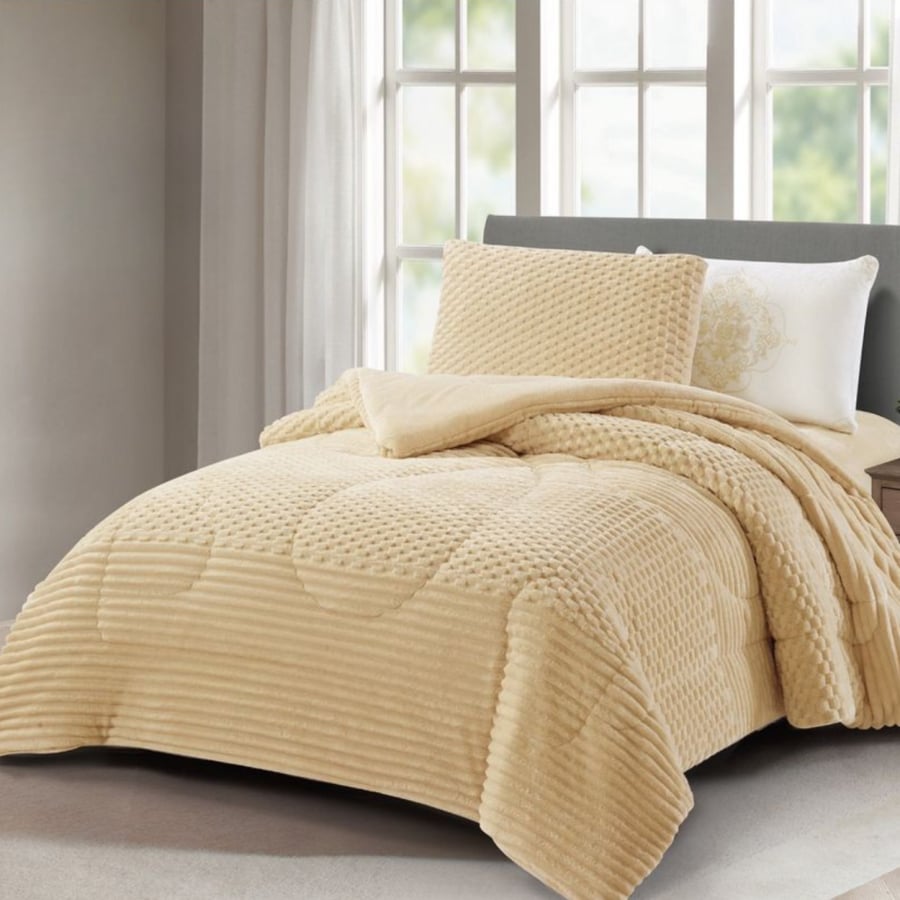 Winter four-piece satin bedspread