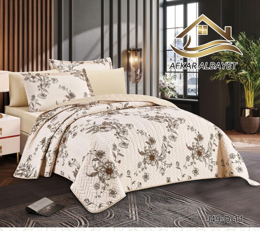 Summer tight-fitting two-person bedspread, 6 pieces