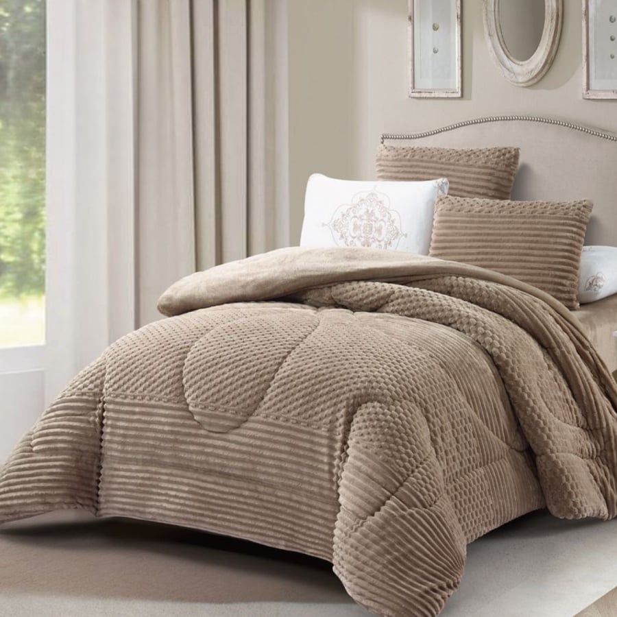 Winter four-piece satin bedspread