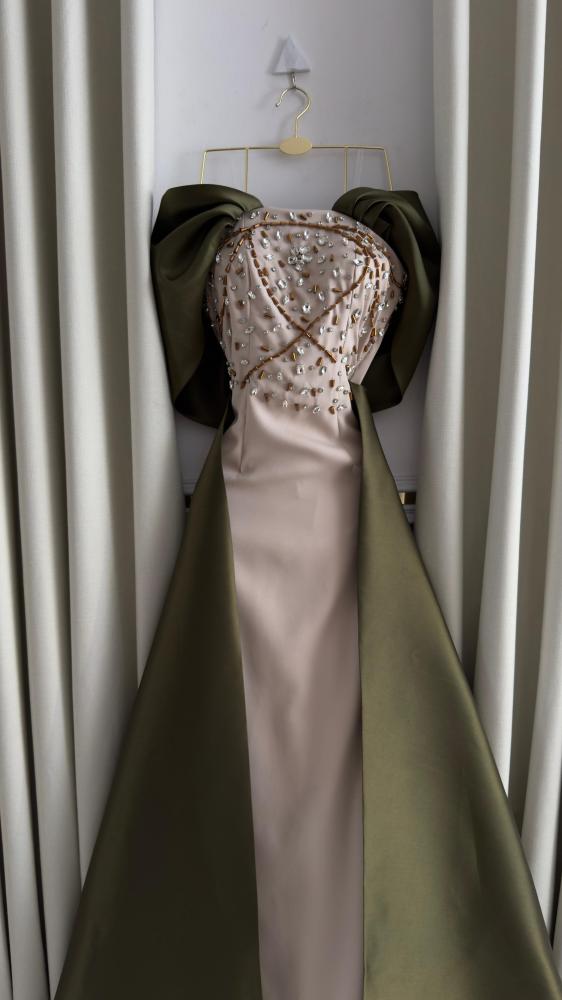 فستان سهره زيتي