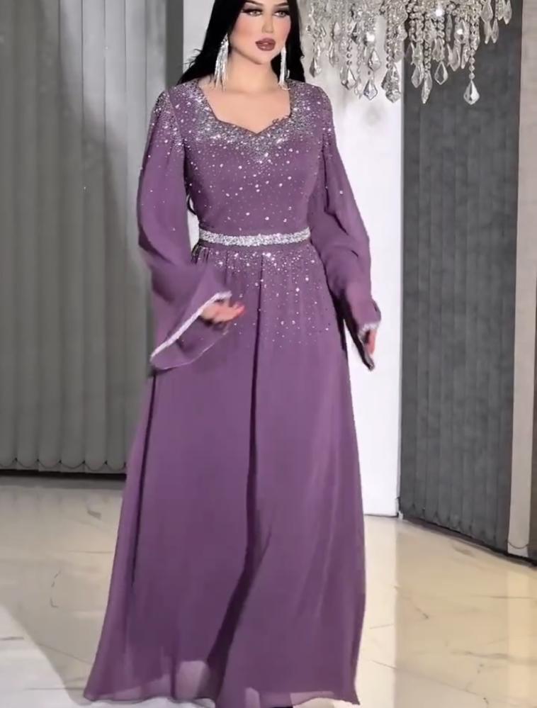 فستان سهره ليلكي &موف & عودي
