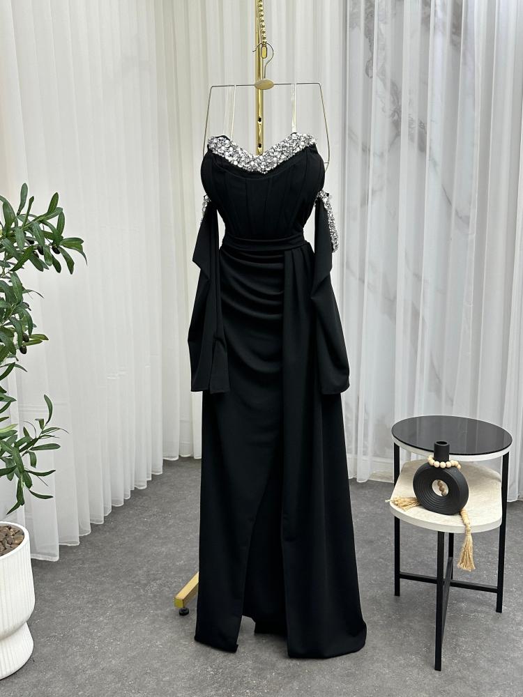 فستان سهره اسود راقي