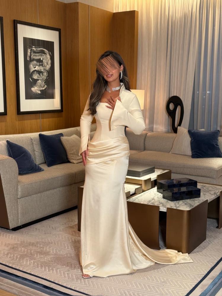 فستان سهره سكري ناعم