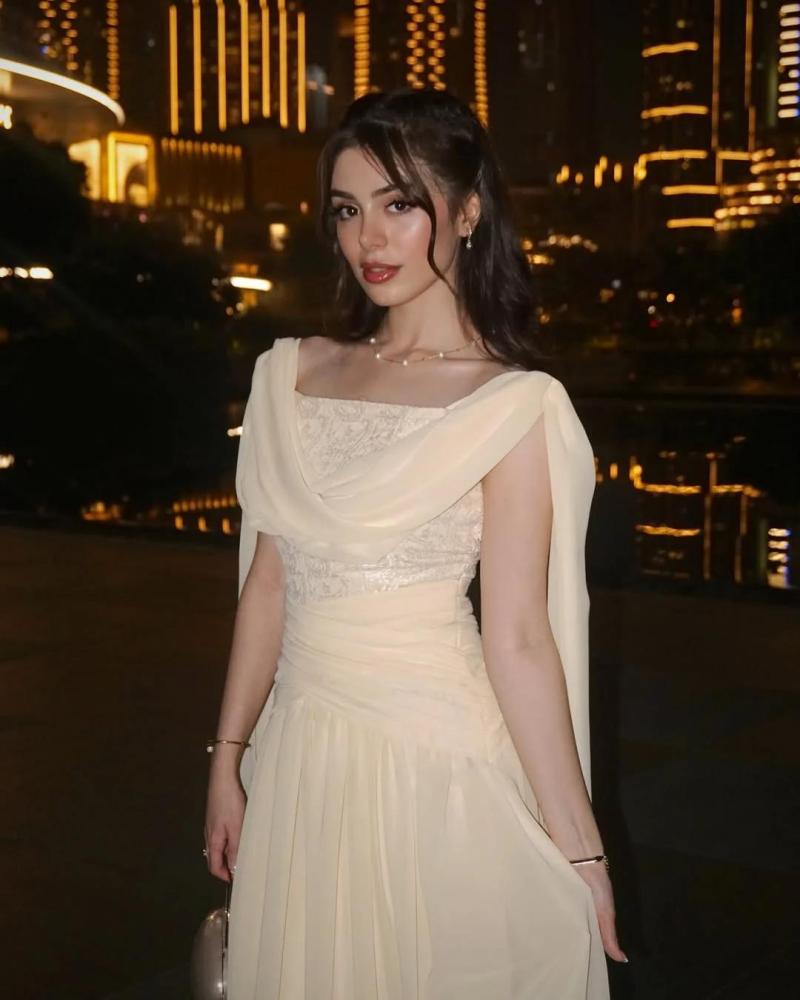 فستان سهره اصفر ناعم