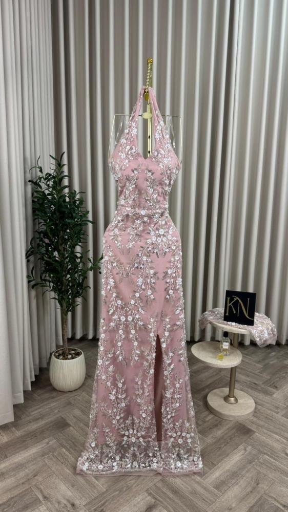 فستان سهره  عنابي فخم