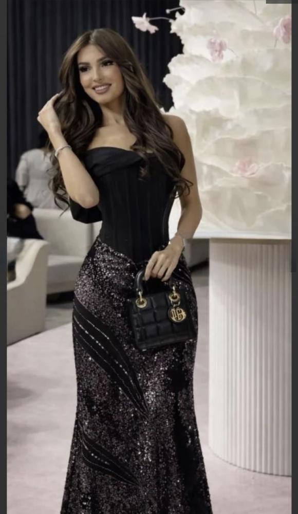 فستان مايا سهره اسود فخم