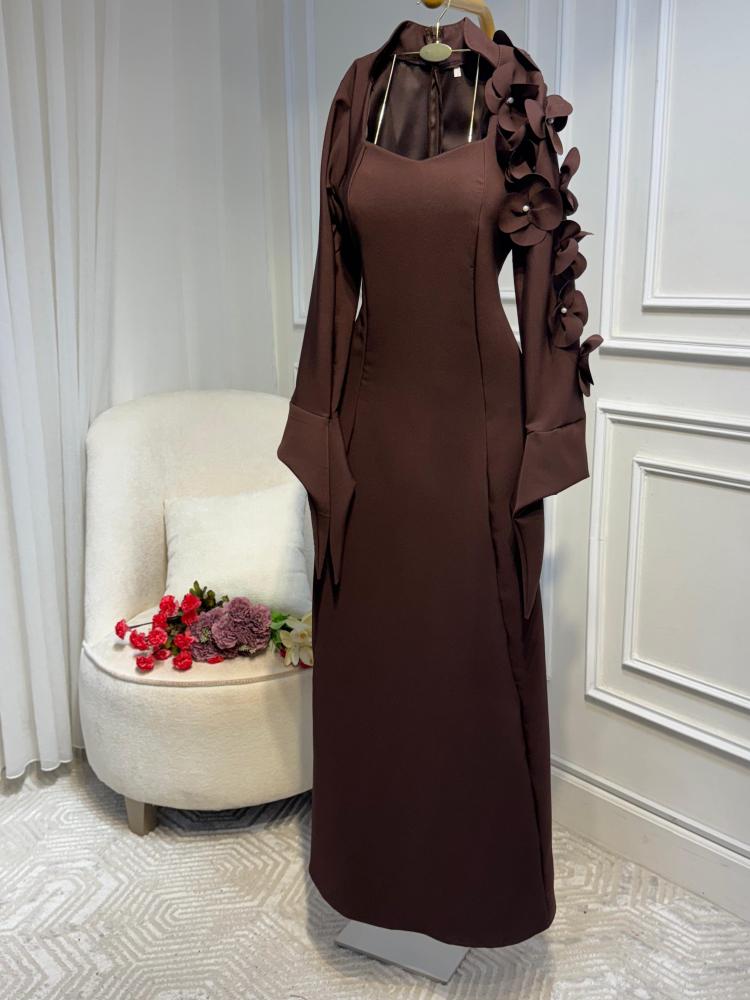 فستان سهره بني