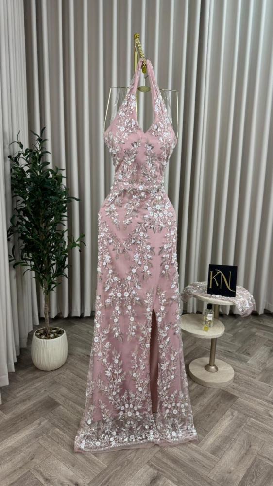 فستان سهره  عنابي فخم