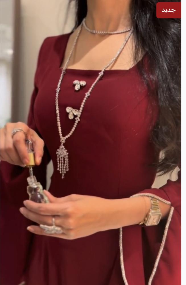 فستان سهره فخم احمر