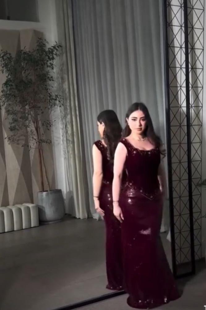 فستان سهره برغندي