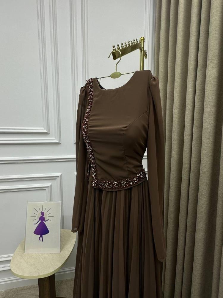 فستان سهره بني