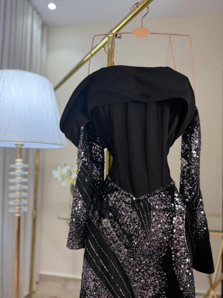 فستان مايا سهره اسود فخم