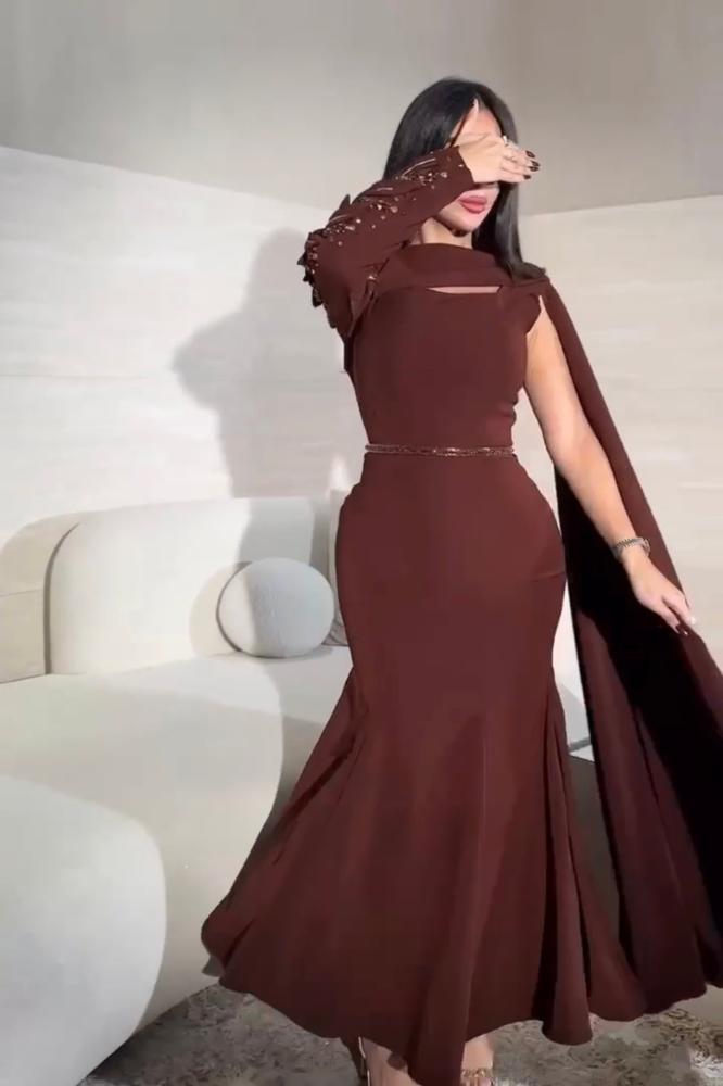 فستان سهره بني