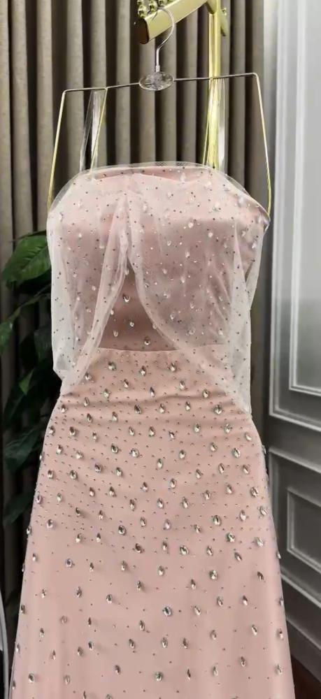 فستان سهره لحمي فخم