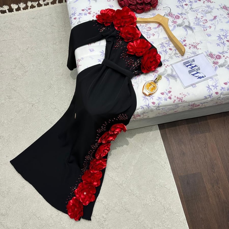 فستان سهره  اسود  فخم