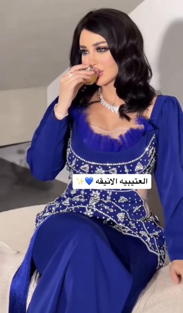 فستان سهره  راقي  ازرق