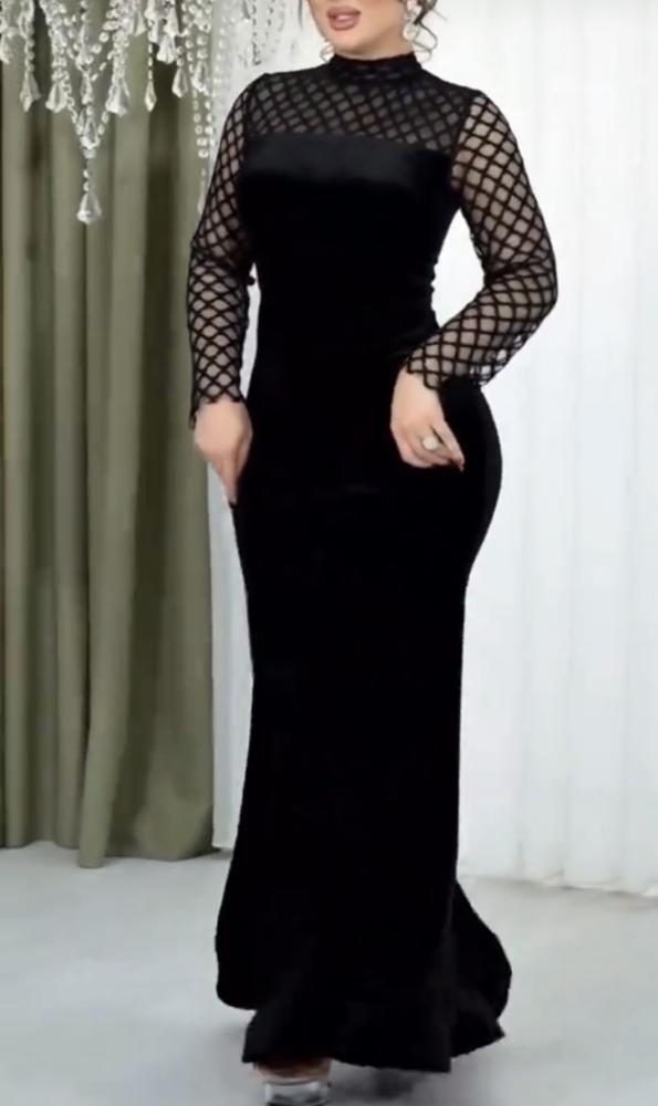 فستان سهره  مخمل اسود