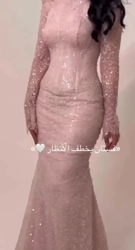 فستان سهره فخم وردي