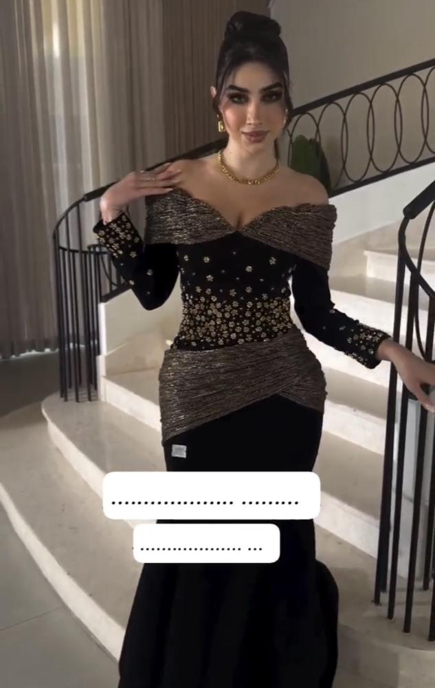 فستان سهره  فخم اسود