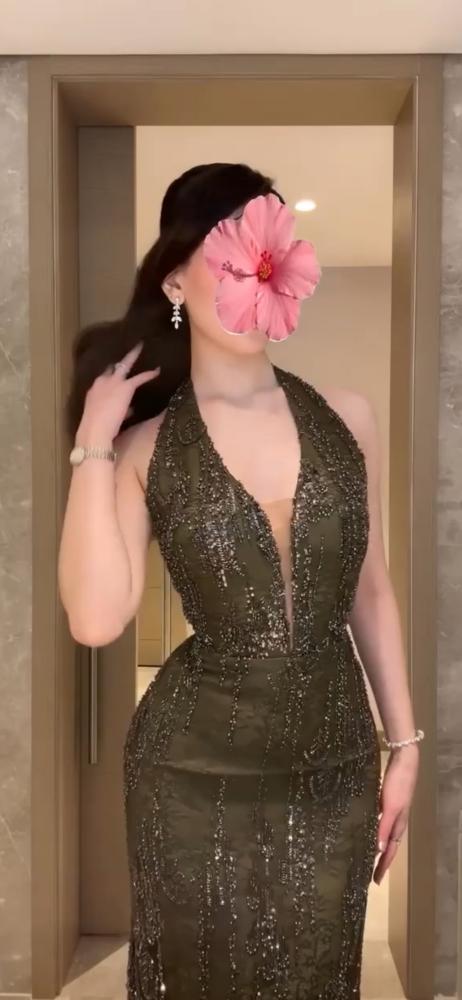 فستان سهره زيتي