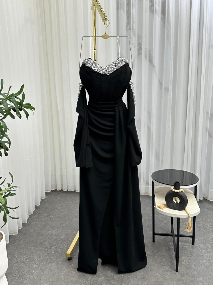 فستان سهره اسود راقي