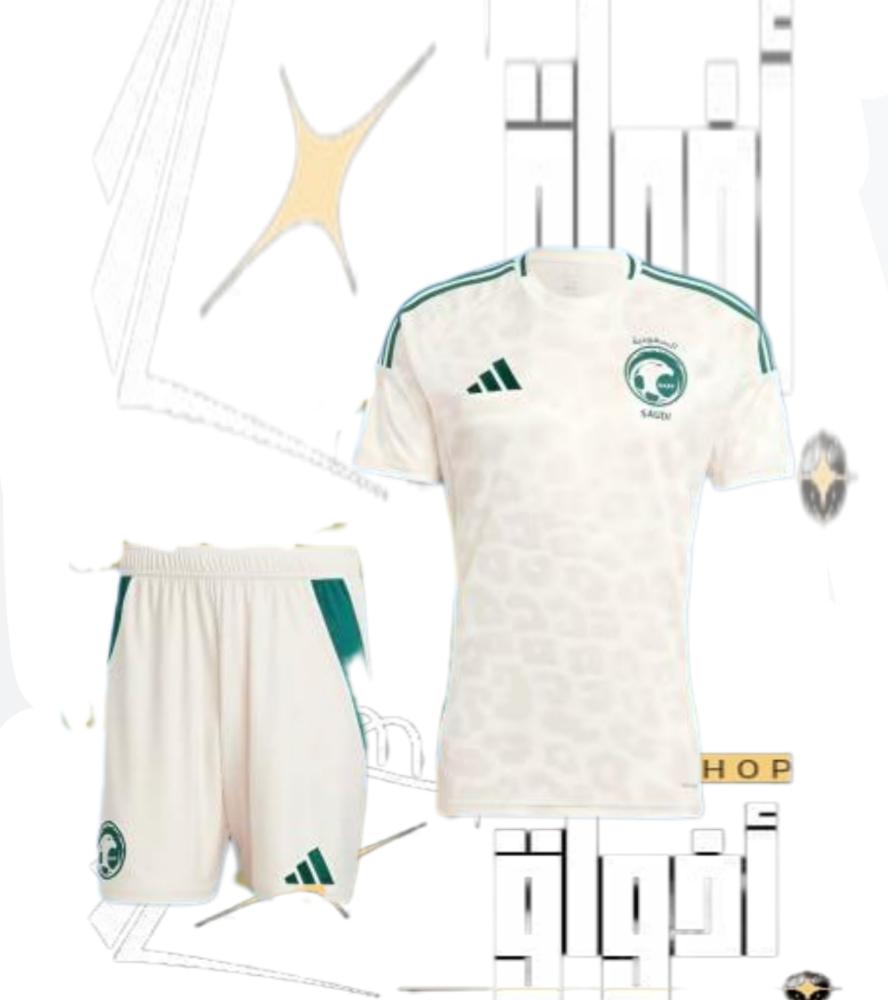 طقم المنتخب السعودي الوان الأبيض 2025