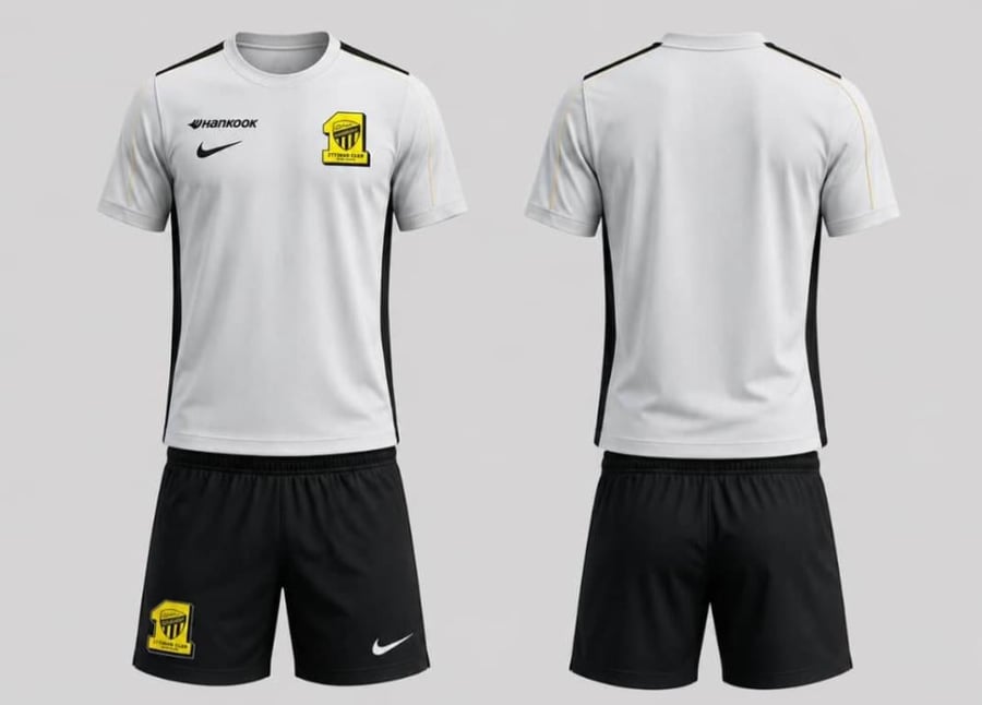 طقم تمارين الاتحاد السعودي 2027 الأبيض