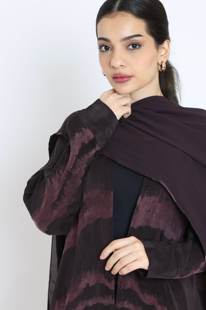 Burnt Violet Abaya