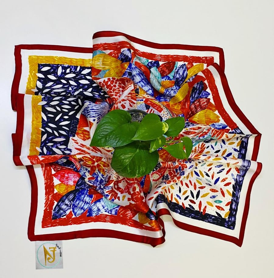 بندانه حرير التوت النقي 100٪ (65cm * 65cm)