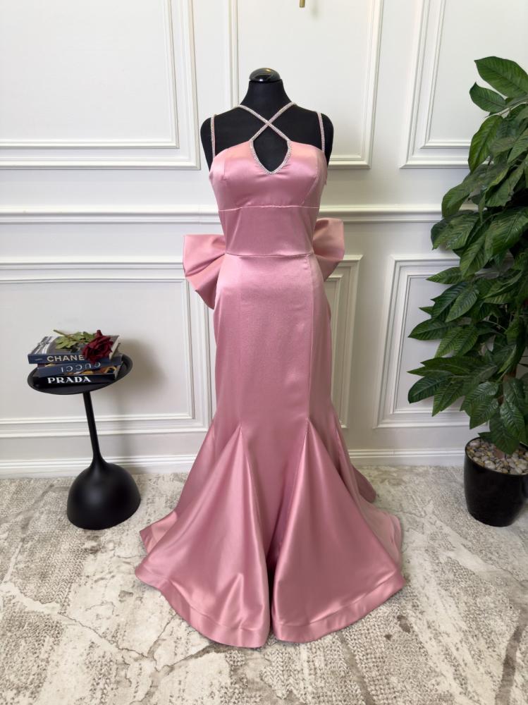 Elegant evening dress, material: original silk chiffon