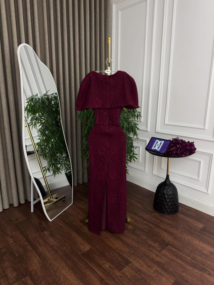 Long evening dress, elegant color, Barbie fabric